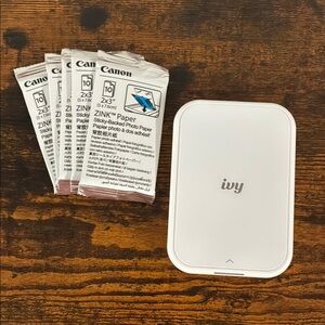 Canon Ivy Photo Printer with ZINK Paper